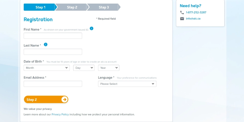 ALC Registration Process